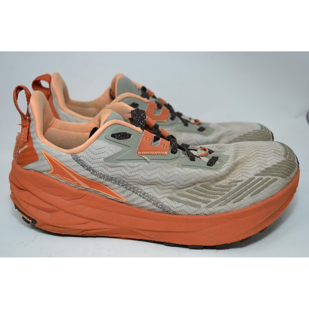 Altra Experience Wild Mens 10.5 Trail Running Shoes Orange Gray Athletic Sneaker